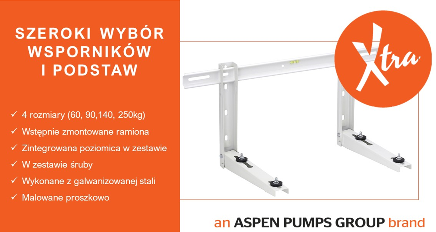 Aspen - Xtra - podpory i wsporniki